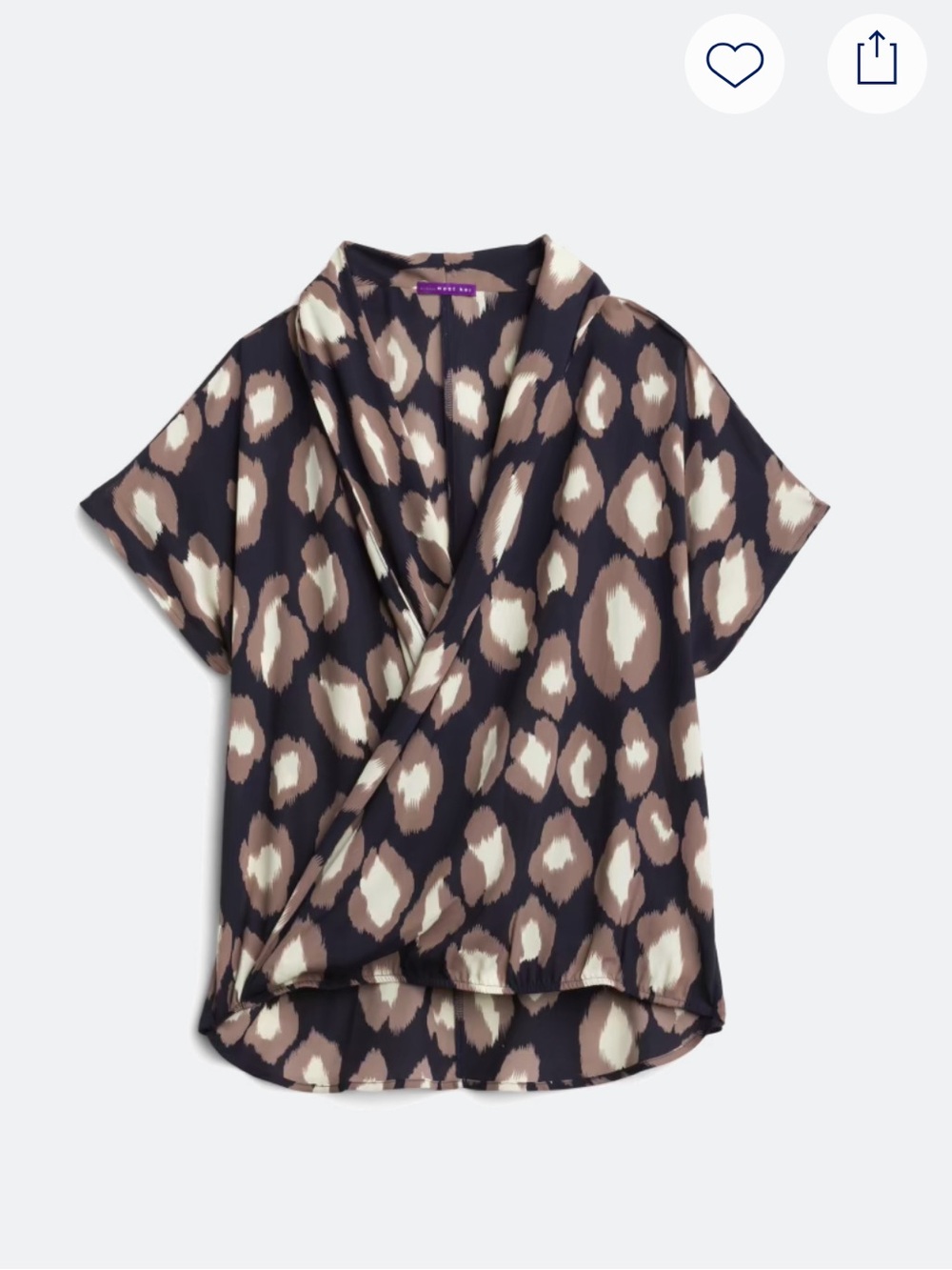 NWT West Kei Wynter Surplice Blouse